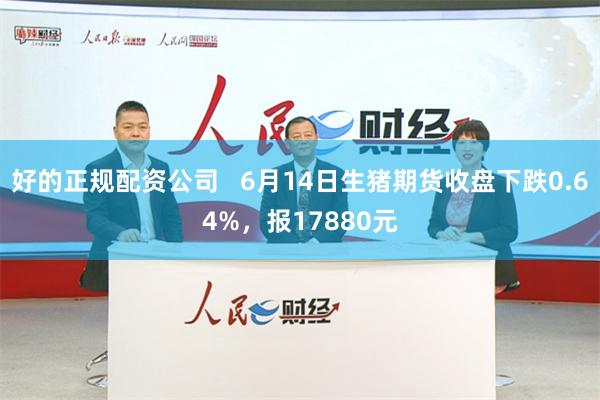 好的正规配资公司   6月14日生猪期货收盘下跌0.64%，报17880元