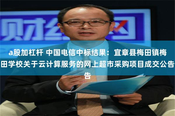 a股加杠杆 中国电信中标结果：宜章县梅田镇梅田学校关于云计算服务的网上超市采购项目成交公告