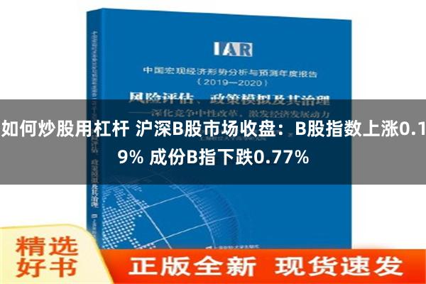 如何炒股用杠杆 沪深B股市场收盘：B股指数上涨0.19% 成份B指下跌0.77%