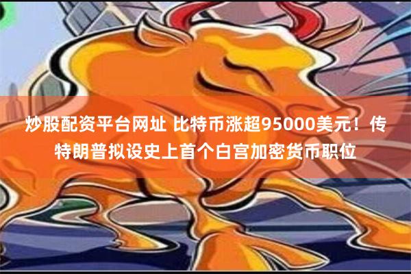 炒股配资平台网址 比特币涨超95000美元！传特朗普拟设史上首个白宫加密货币职位